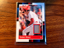 2021 DONRUSS 1988 RETRO RELIC CARD OF SHOHEI OHTANI CARD #R88M-SO