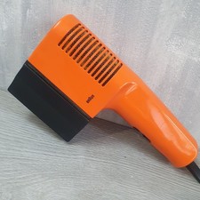 Vintage Braun 402 Hair Dryer Orange 450W 240V West Germany Retro Styling Prop