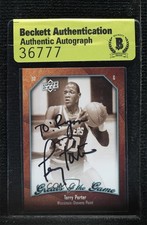 BAS 2009-10 Upper Deck Greats of the Game Terry Porter #26 Authentic Auto ow6
