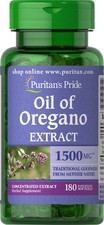 Puritan's Pride Oil of Oregano Extract 1500 mg - 180 Softgels
