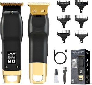 Clippers sans fil de cheveux de barbe pour hommes