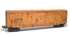 Illinois Central Gulf 50' Standard Boxcar Weathered MTL #038 44 540 N Scale