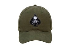 Deathcard Ace of Spade Skull Bones Low Profile Baseball Cap US Army Vietnam Nam