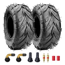 145/70-6 Tubeless Go Kart Tires - Heavy Duty 2 Pack for ATV  Mini Bikes