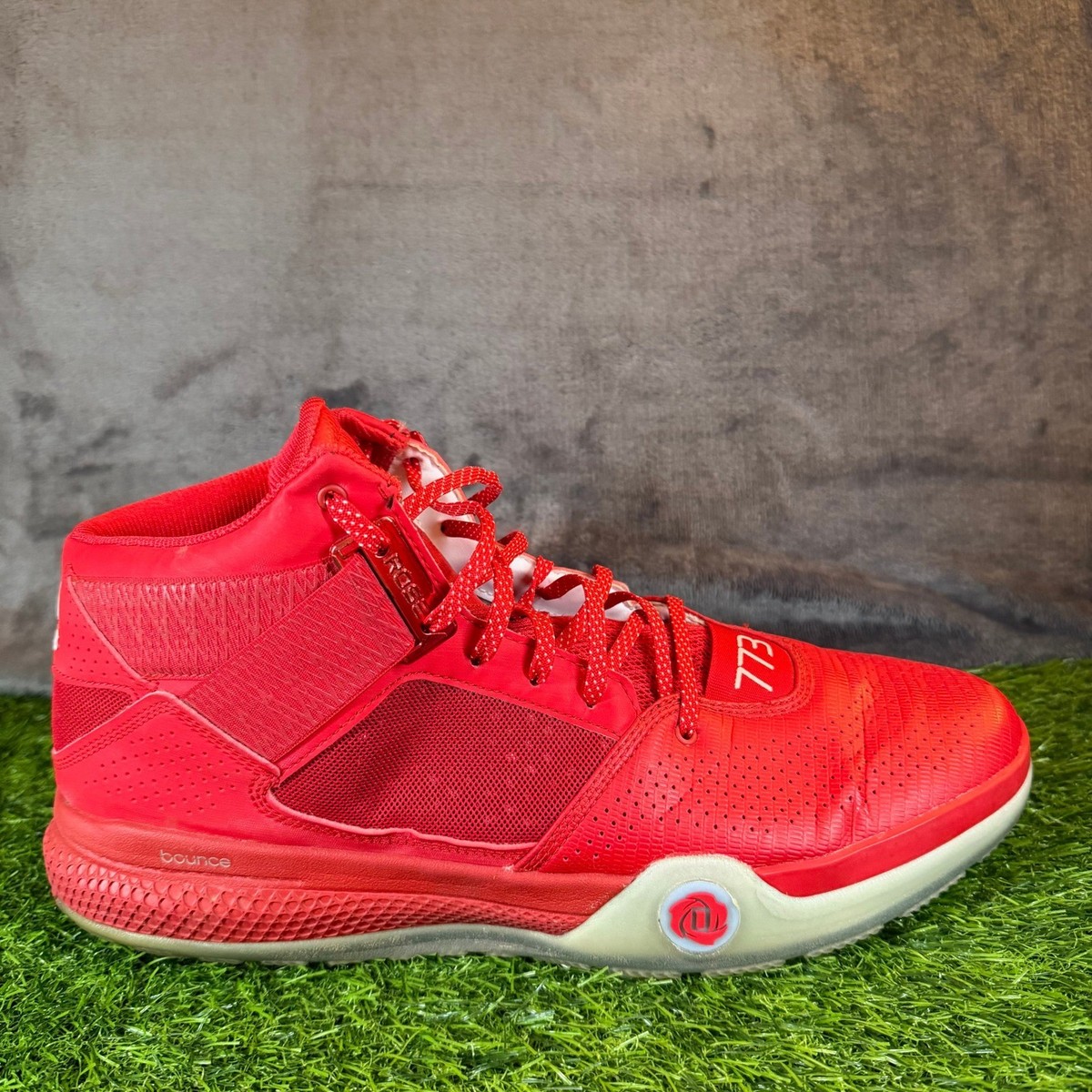 Adidas D Rose 773 IV Basketball Shoes Red White D69434 High Top
