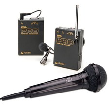 AZDEN Wireless Mono Kit Lav and HH-Wired Microphone