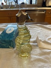 Vintage Avon Sea Horse Decanter Skin-So-Soft Bath Oil 6 oz. FULL w/Box