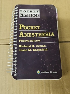LWW - Pocket Anesthesia (Pocket - Paperback, by Urman MD Richard - Very Good