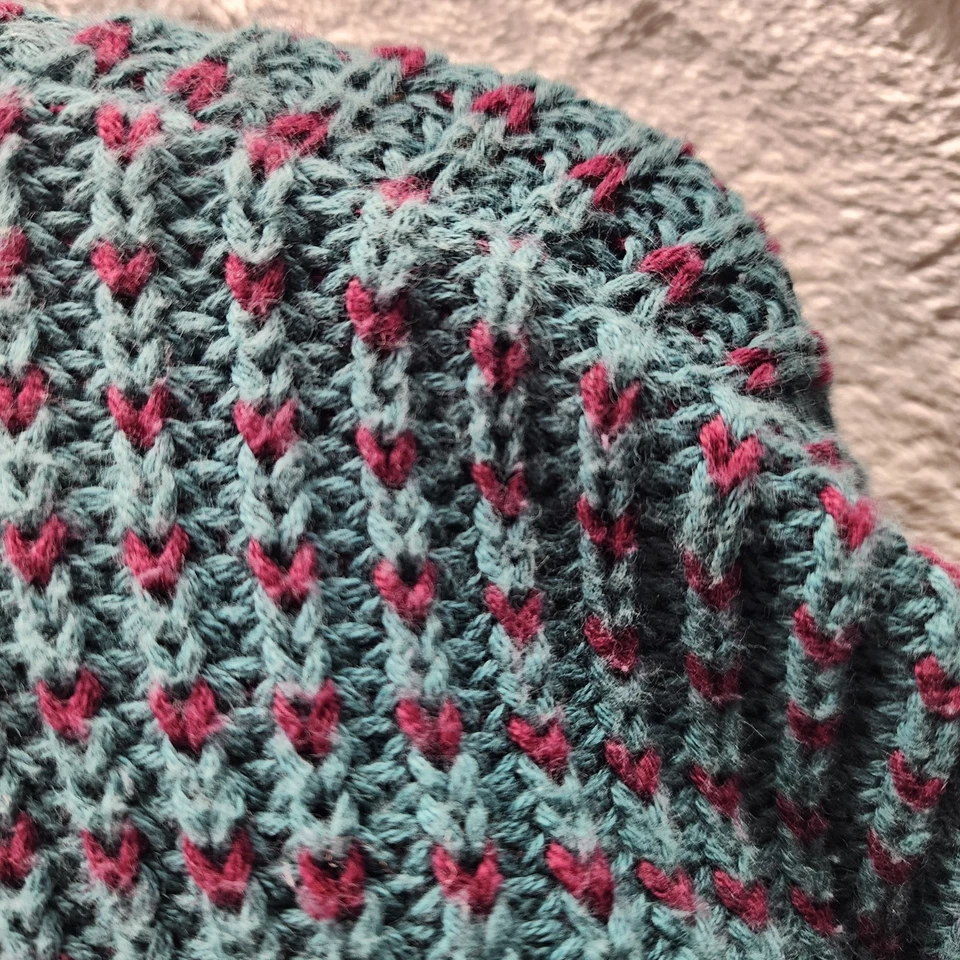 Suéter esportivo Sansabelt feito nos EUA L azul-petróleo malha vintage anos 90 gola redonda - Imagem 4 de 4