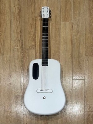 Acoustic Electric Guitar LAVA ME 4 Slim Body White with Case
