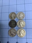 US Washington Quarters Silver 6-Pack 90% Silver 1941-47