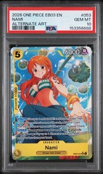 One Piece EB03-053 Nami Alternate Art Super Rare Heroines Edition