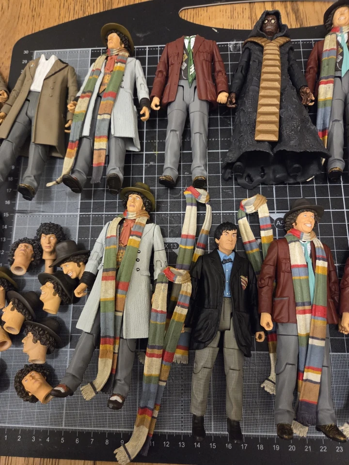 HUGE Doctor Who Dr 4th 2nd 8th Figure Lot, Lots Of Repeats, Good For Customisers - Image 4 of 4