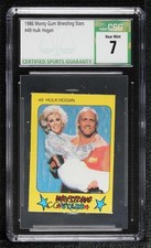 1986 Monty Gum Super Wrestling Stars Hulk Hogan Joan Rivers #49 CSG 7 01dc