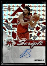 L66,369 -   2021-22 Panini Mosaic Scripts #41 Luis Scola Auto