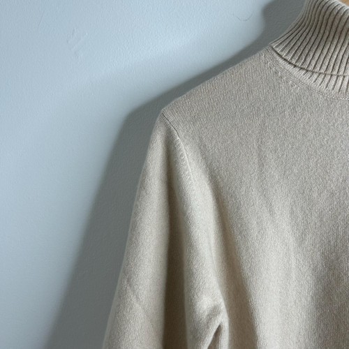 Lord & Taylor Sweater Womens M Turtleneck Pullover Cashmere Soft Neutral Luxury - Picture 3 of 9