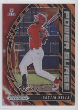 2020 Panini Prizm Draft Picks Power Surge Tiger Stripes 51/99 Austin Wells 0y9v