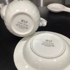 Mikasa Chelsea Vine Coffee Pot W Lid AND (20) Rim Soup Bowls — photo 3