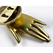 Brass Hand Robe Hook Fingers Wall Mount