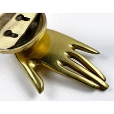 Brass Hand Robe Hook Fingers Wall Mount