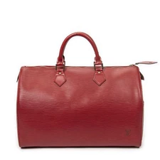 Used LOUIS VUITTON Speedy Red Epi A from JAPAN