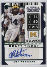 2020 Contenders Draft Picks College Ticket Green Foil Josh Metellus Auto s5q