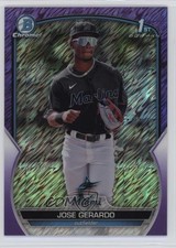 2023 Bowman Chrome Prospects Purple Shimmer Refractor 51/250 Jose Gerardo 1j1i