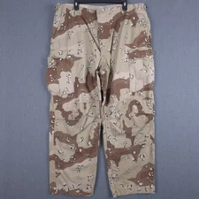 Vintage 80s US Military Chocolate Chip Camo Cargo Pants Trousers (Fits 38x29.5)