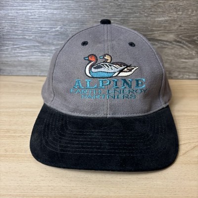 Vintage Alpine Earth Energy Partners Hat Cap Strap Back Embroidered Ducks Mens