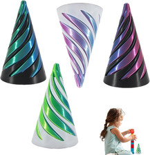 4 Pcs Spiral Cone Fidget Toy, 3D Printed Fidget Toys, Impossible Cone Figet Toys
