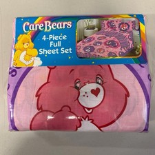 Unopened Care Bears 4 Piece Full Sheet Bed Set