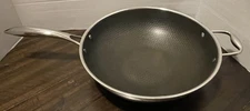Hexclad Hybrid Cookware Stainless Steel Pan Nonstick 12" Wok (w3)