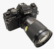 Minolta X-700 Black SLR 35mm Film Camera with Seikanon MC Auto Zoom 28  80mm f/3.