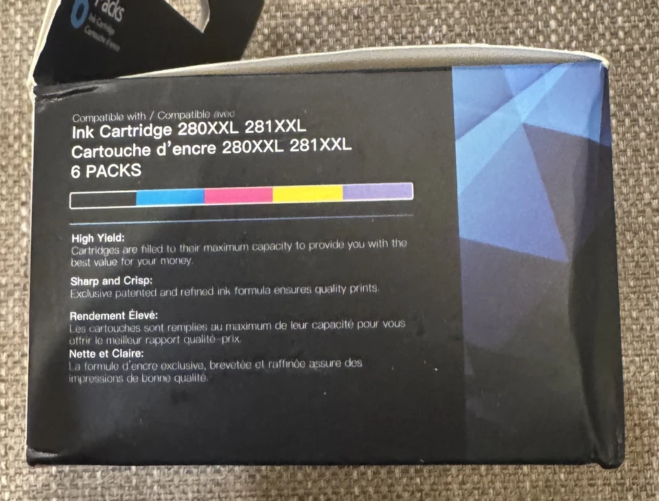 EZink Ink Cartridges 280XXL 281XXL 6 Cartridges - Image 2 of 2
