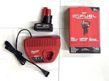 Brand New Milwaukee Tool 2562-20 M12 Fuel Stubby 3/8" Impact Wrench Kit 3.0