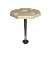 Horizon Manufacturing Octagonal Pontoon Table 4001-RFM includes 2 mountings