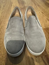 Vionic Women’s Splendid Midi Suede Platform Lowtop Slip on Sneakers Size 9 Gray