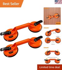 2 Pack Glass Suction Cups,Aluminium Heavy Duty Vacuum Handle Glass Holder for...