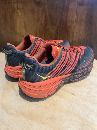 Hoka One One Speedgoat 4 Trail Running Shoes Red Blue Men’s UK 11 - Picture 9 of 15