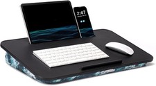 Lap Desk - Portable Laptop Stand  Large  21.8x12.1 inches, Blue Waves