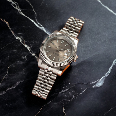Custom Built NH35 Automatic Champagne Dial Fluted Jubilee