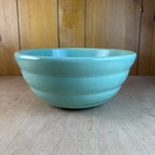 Vintage Bauer California Pottery Beehive Mixing Bowl #12 Turquoise 1940's
