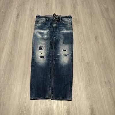 Dsquared2 Mens Jeans Skinny Dan Jean Denim distressed Made In Italy Size 48