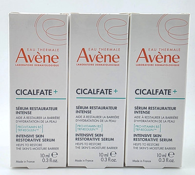3 Avene Cicalfate+ Intensive Skin Restorative Serum MiniTravel 10ml Ea Exp 11/26