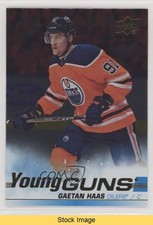 2019-20 Upper Deck Young Guns Silver Foil Gaetan Haas #232 READ bg9