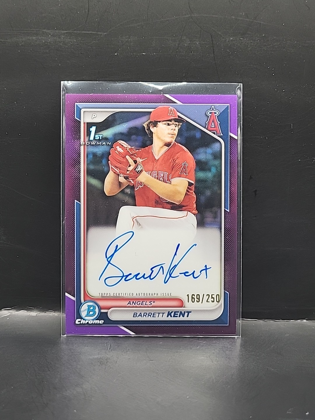 2024 Bowman Barrett Kent #CPA-BK Chrome Auto Purple Refractor 1st #d/250