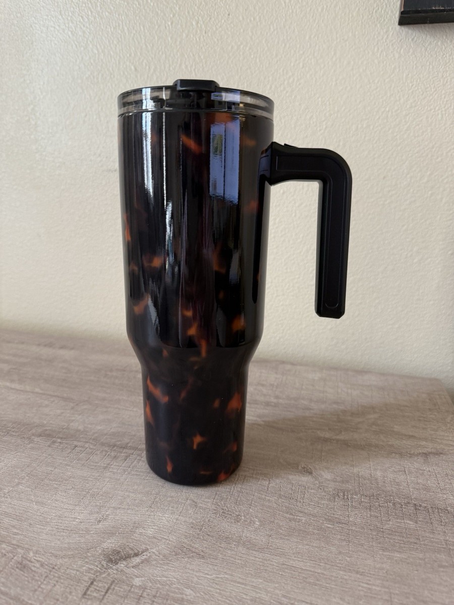 Hydrapeak Voyager 40oz Tumbler Artisan Collection Tortoise Black