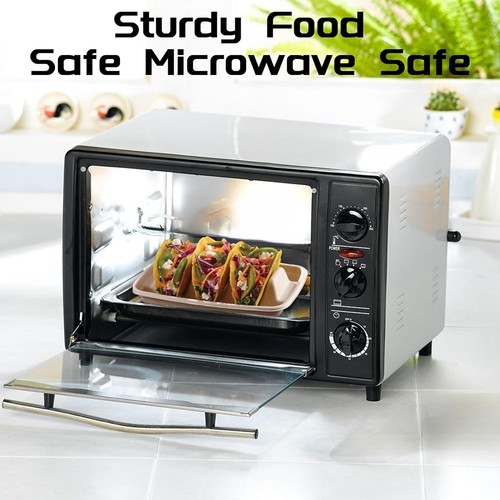 50 Pezzi Porta Taco Monouso Biodegradabile, 3 Scomparti, Piatto Taco Da P7286 - Foto 2 di 8