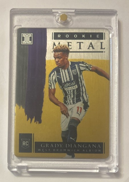 2020-21 Panini Impeccable Grady Diangana RC #d 09/10 Gold Metal SP Insert