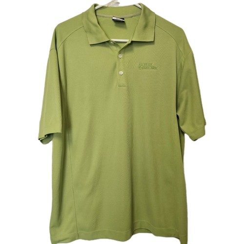 Mens Size Large Lime Green Nike Dri -Fit Golf Polo Size Large EUC - Picture 1 of 7